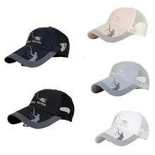 Новейшие сетчатые рыболовные кепки регулируемая спортивная Солнцезащитная Шляпа Унисекс рыболовная многофункциональная шапка холщовая Защита от солнца