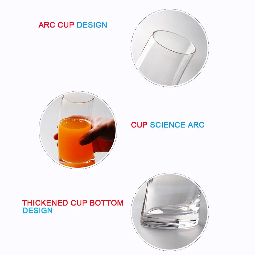 Высокая чашка из боросиликатного стекла чашечка креативный обеденный контейнер 450 мл стеклянная чаша Термоизолированный молочные напитки кофейники