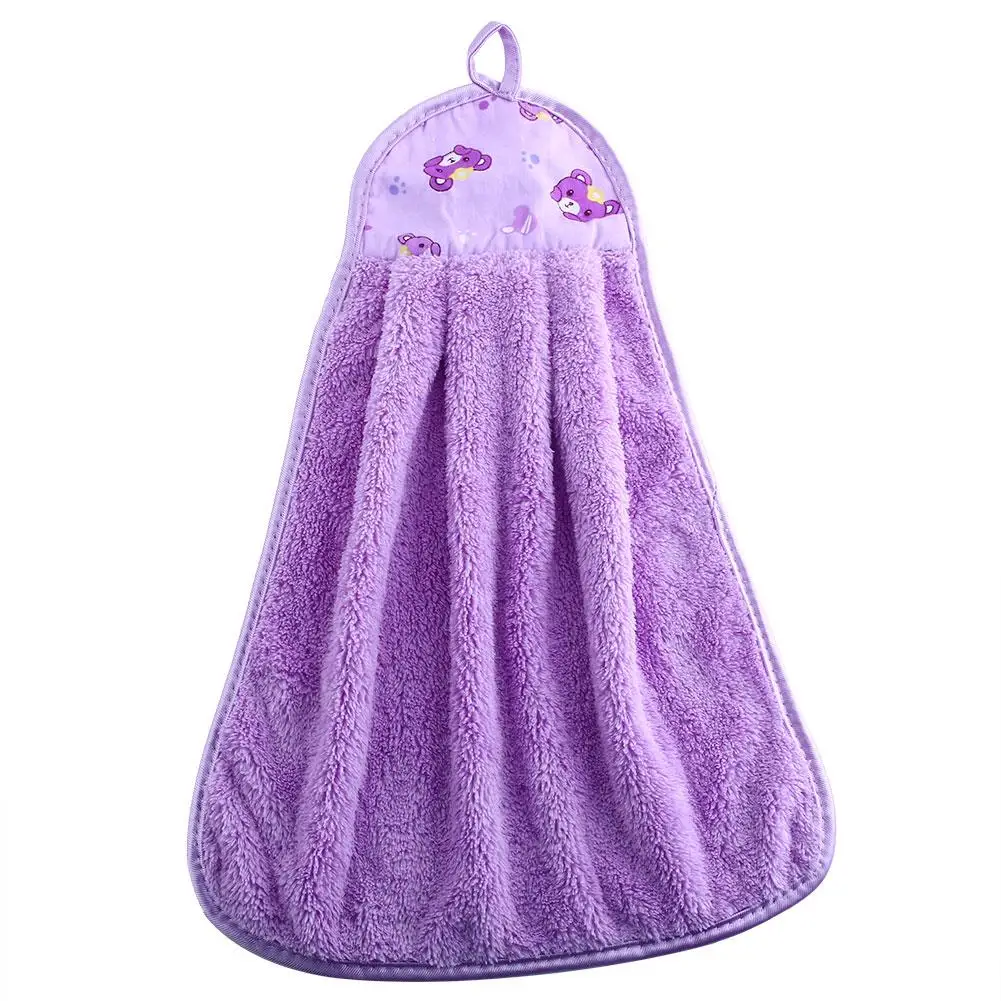 Purple Впитывающее мягкое полотенце из микрофибры для кухни и ванной, сухое полотенце для лица, 7 видов цветов - Цвет: Purple