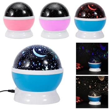 

New year christmas Night Light Projector Atmosphere lamp Color Changing Rotating Star Moon Lamp Hot