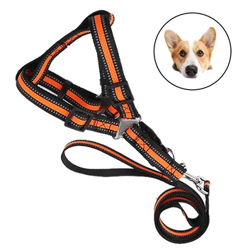 

Dog Leash Adjustable Reflective Strap Dog Walking Pet Leash Training Lead Vest Harness For Small Medium Large Dogs