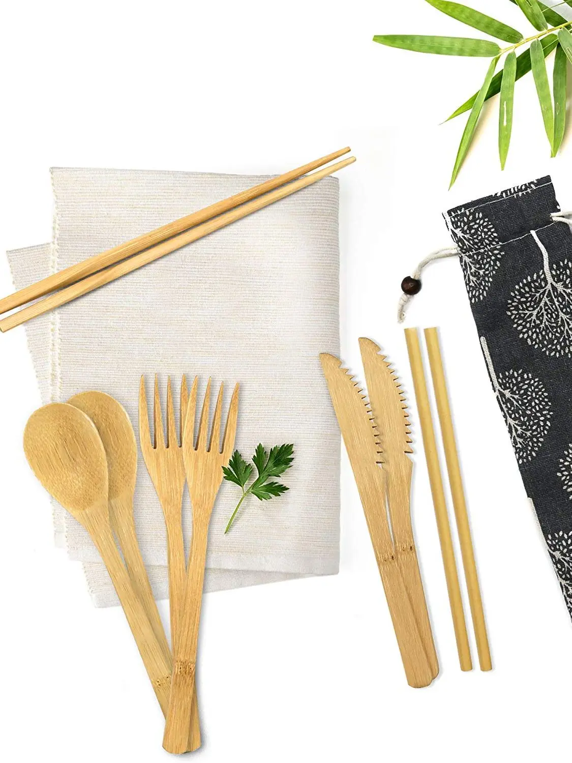 Нож для соломинок. Кухонные приборы из дерева. Бамбуковые столовые приборы. Бамбуковый набор. Посуда детская бамбуковая 5 предметов лев.