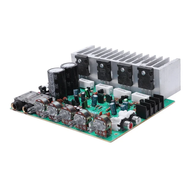 Top Audio Amplifier Board Hifi Digital Reverb Power Amplifier 250W X 2 2.0 Audio Preamp Rear Amplif