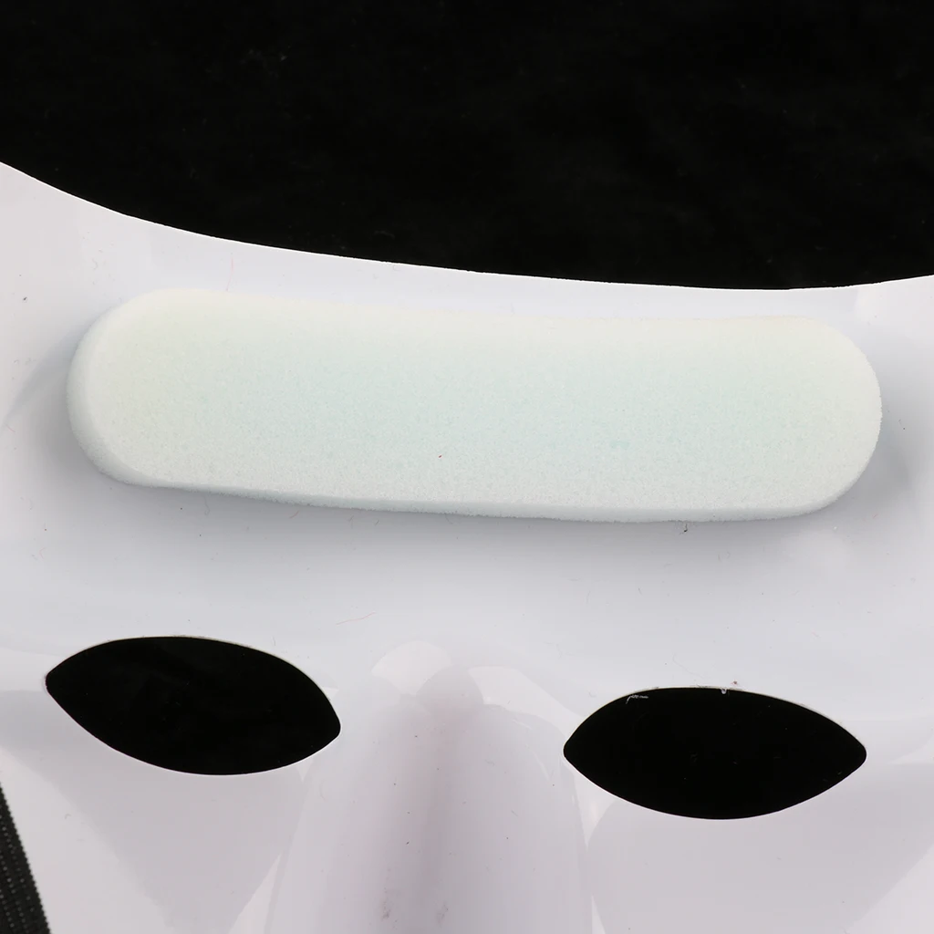 DIY Full Face Cosplay Mask White Plastic Painted Mask to Decorate, 7.9x7.1x3.9 inches