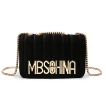 Бархатная модная сумка-мессенджер, женская брендовая качественная сумка на цепочке, Повседневная сумка на плечо, Брендовая женская сумка