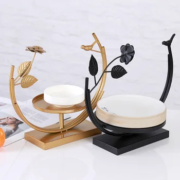 

Hotel Restaurant Creative Tableware European-Style Iron Pastry Rack Wedding Props Iron Snack Plate Showing Stand Tableware mold