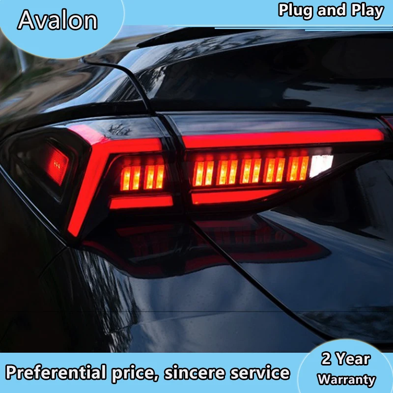 cars Tail lights For Toyota Avalon 2019 Taillights LED DRL Running