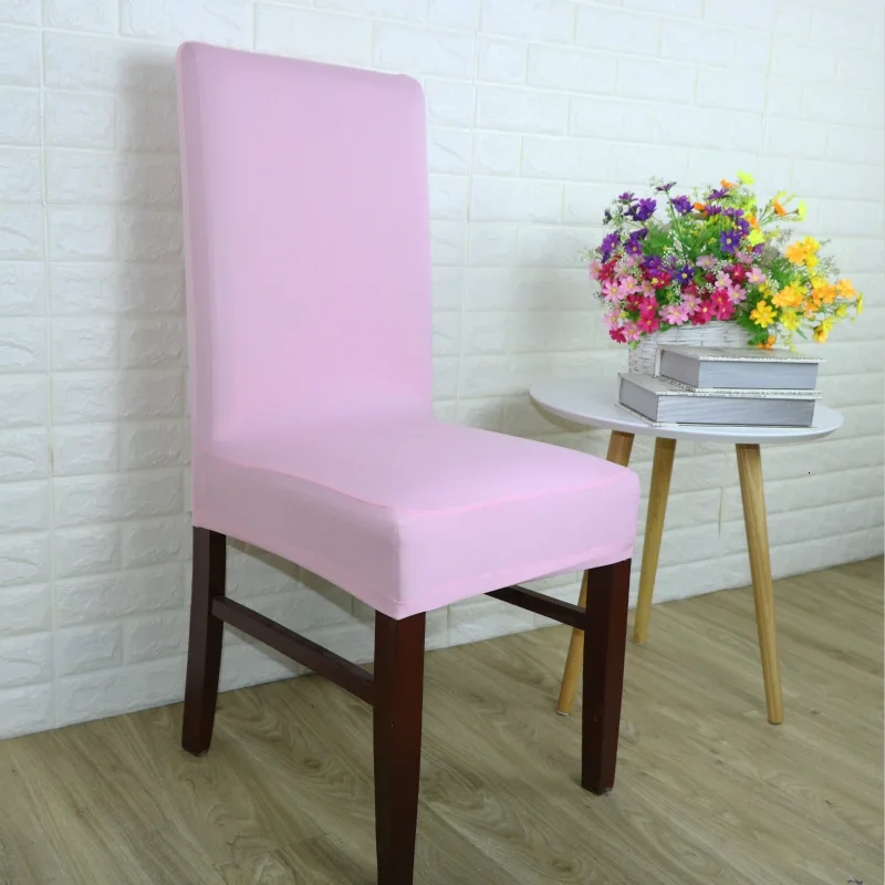 Высокое качество половинный чехол для сиденья однотонный эластичный Чехол стула