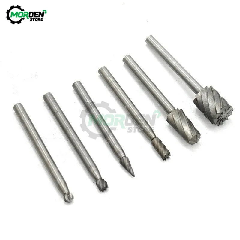 Kit De 6 Fraises HSS 3mm Pour Dremel Ou Mini-perceuse - Haute Vitesse Métal/acier