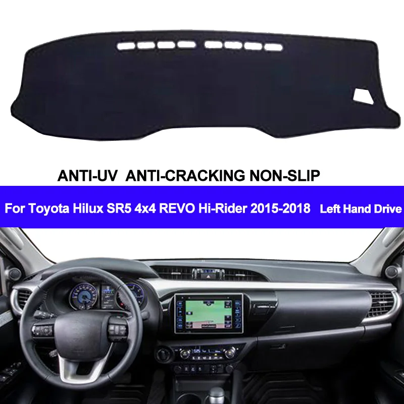 Car-Dashboard-Cover-For-Toyota-Hilux-SR5-4x4-REVO-Hi-Rider-2015-2016-2017-2018-Pad