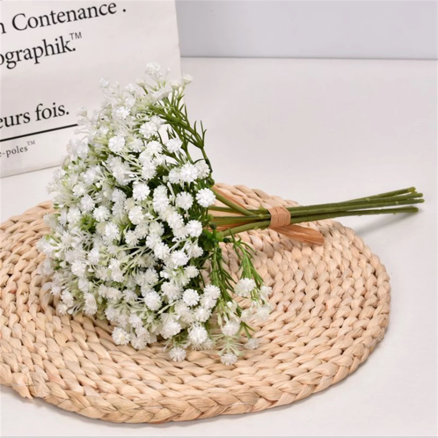 7 Pcs 1 Bunch Of Gypsophila Artificial Flowers For Party Wedding