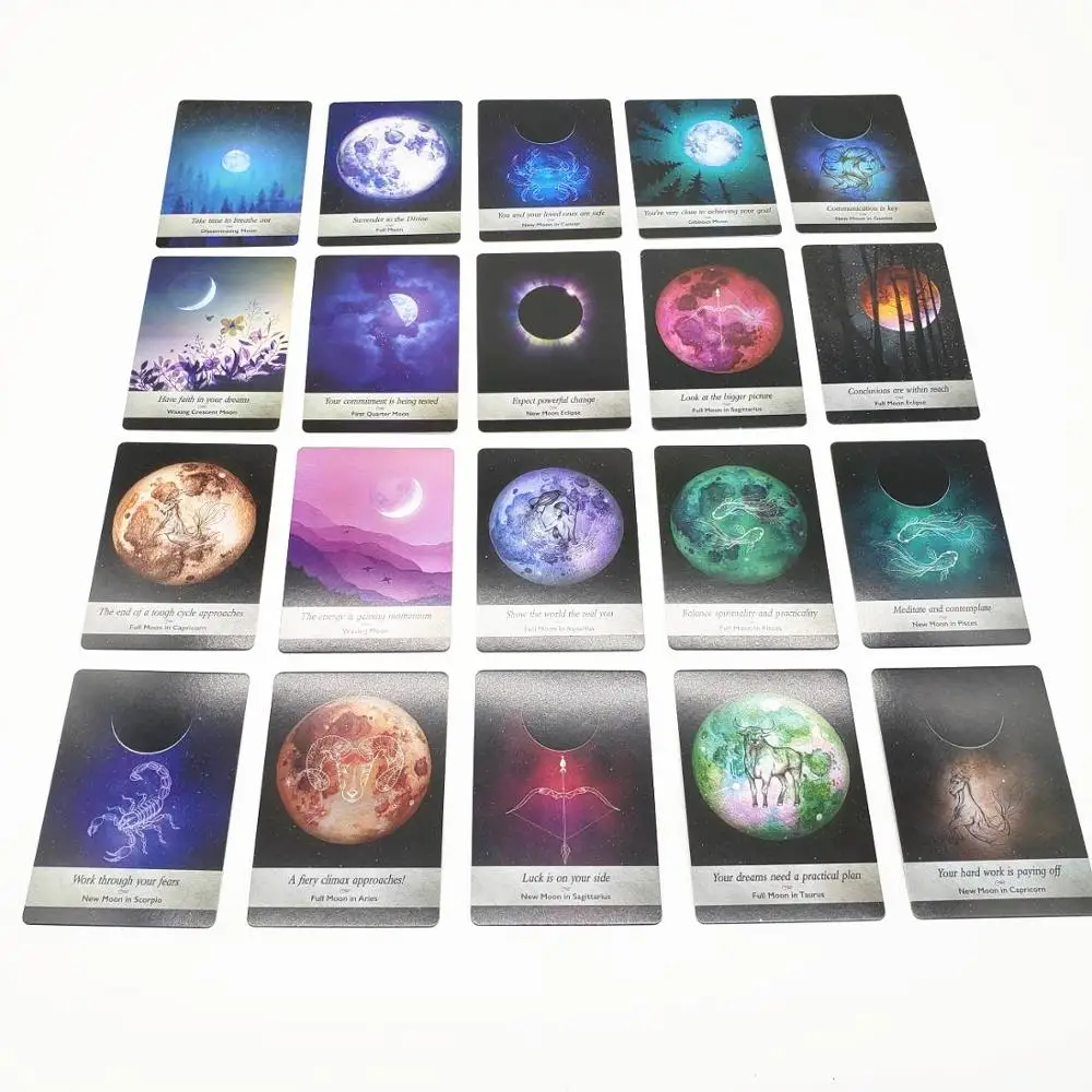 44 Cards Set Moonology Oracle Cards Magical Tarot Cards Party Entertainment Desk Game Cards