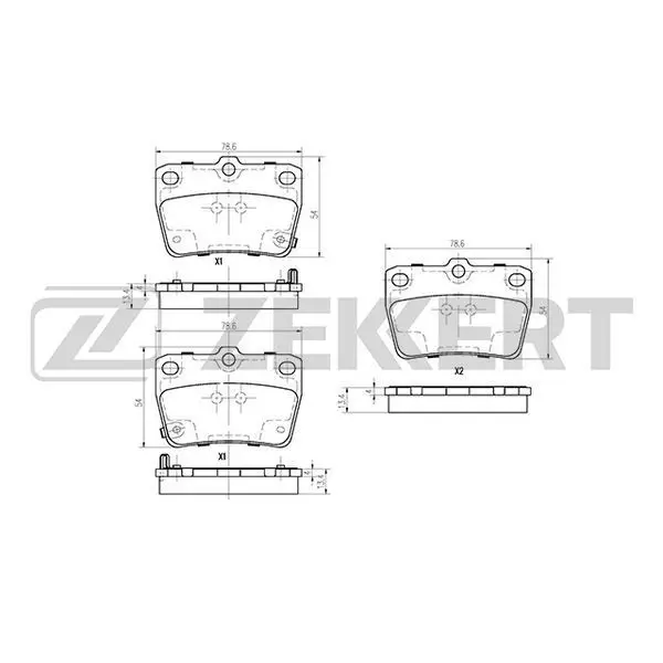 Колодки торм. диск. зад Chery Tiggo I II 05- Toyota Rav 4(A10