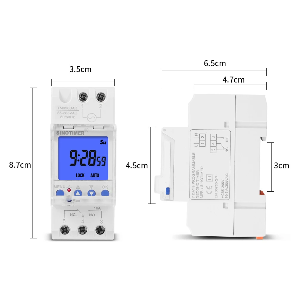 doméstico hd display lcd tempo relé módulo