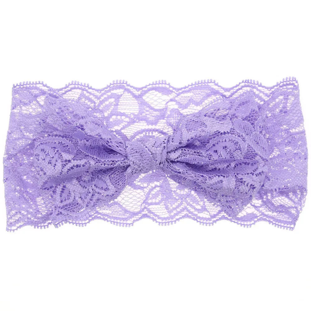 Baby Accessories luxury	 Withe Lace Crystal Bow Flower Baby Headbands for girl Elastic Baby Accessories Kids headwear Newborn hairbands photography prop baby stroller mosquito net