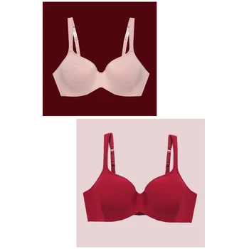 

Underwear Women's Comfortable Large Size Bra Gathers Without Trace Gathers the Breast Bra