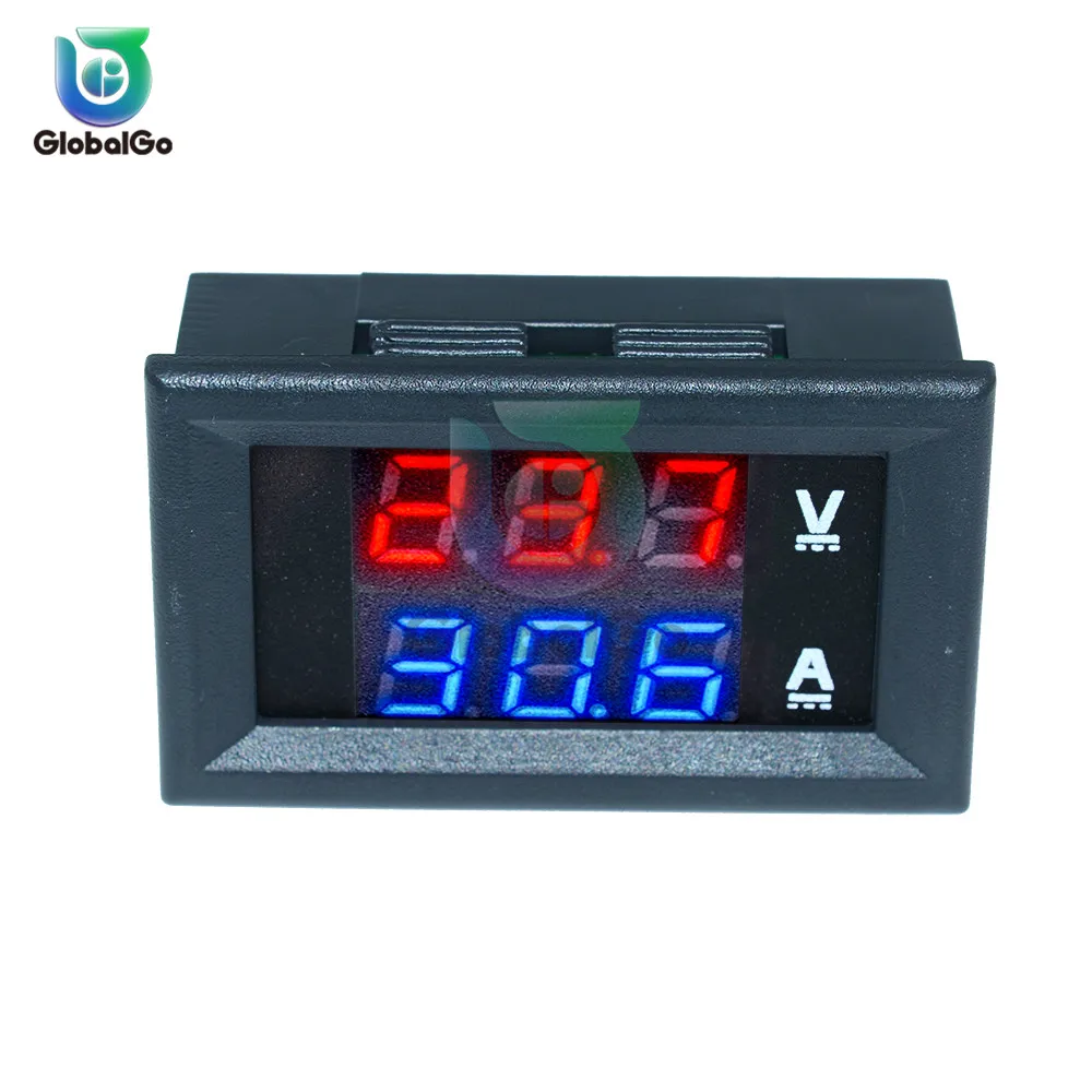 10A 50A 100A DC100V LED 디지털 전압계 전류계 자동차 Motocycle 전압 전류 측정기 볼트 검출기 테스터 모니터 패널 도구