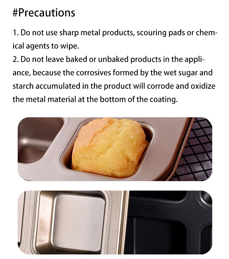 Non-Stick 12/6 Cavity Square Muffin Cupcake Baking Pan – Carbon Steel Mini Cake Tray fo... - SKU MTP27305 - UGI Packaging