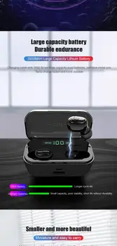 

2019 NEW Mini Bluetooth Earphones G6S 8D Stereo Sport Wireless Waterproof Headsets with 3500mAh LED Display Charging Box Wireles