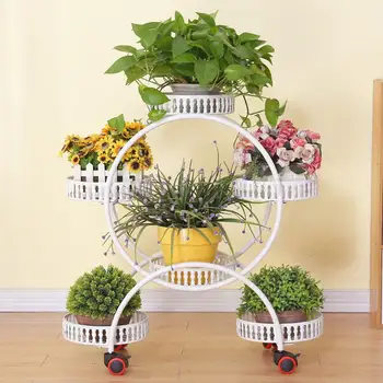 

Flower Console Money Plant Flower Pot Frame, Wrought Iron Pulleys Sitting Room Balcony Showy Multilayer Indoor Special Province