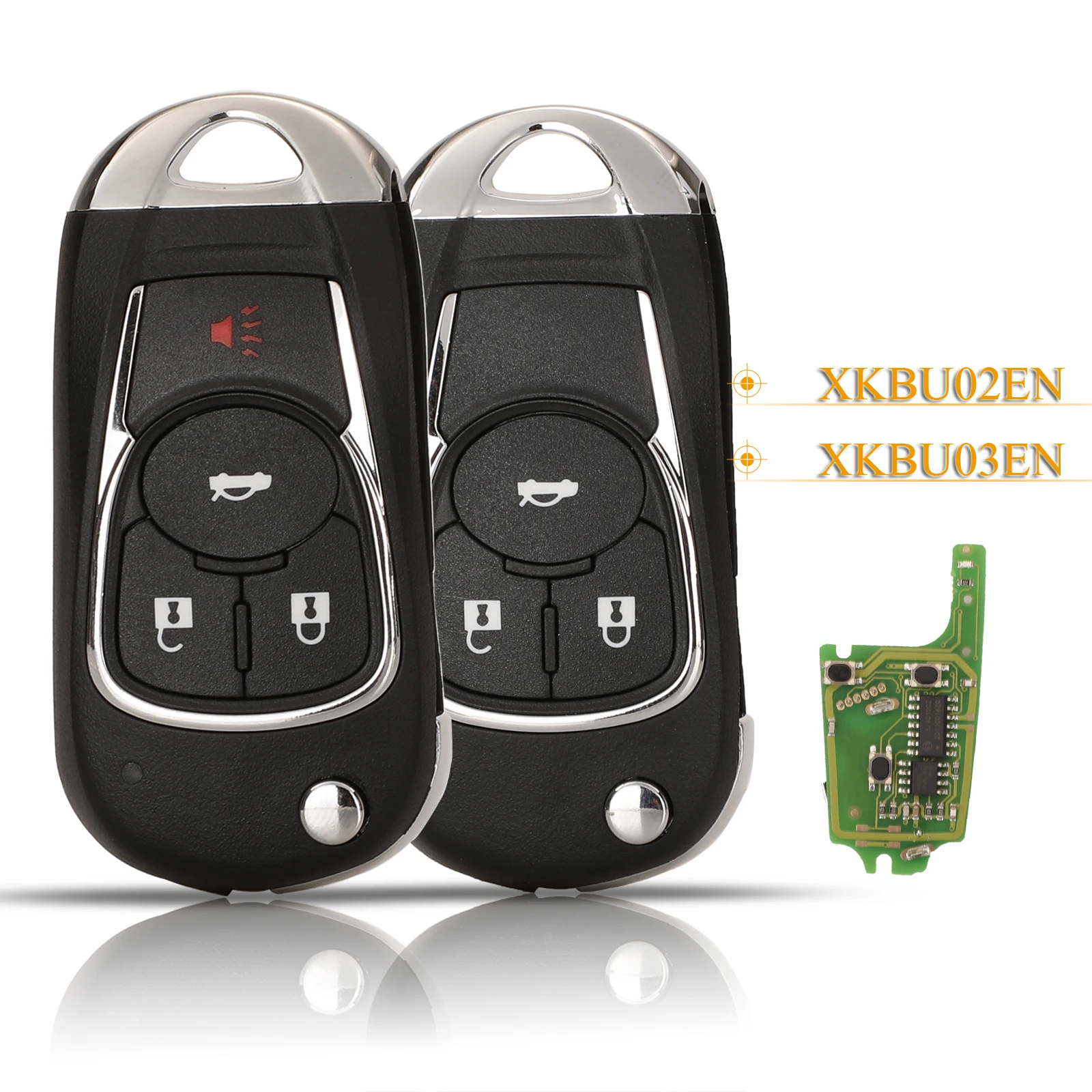 

Jingyuqin 3/4 кнопочный дистанционный Автомобильный ключ XKBU03EN/XKBU02EN для VVDI Xhorse Buick Envision 2016