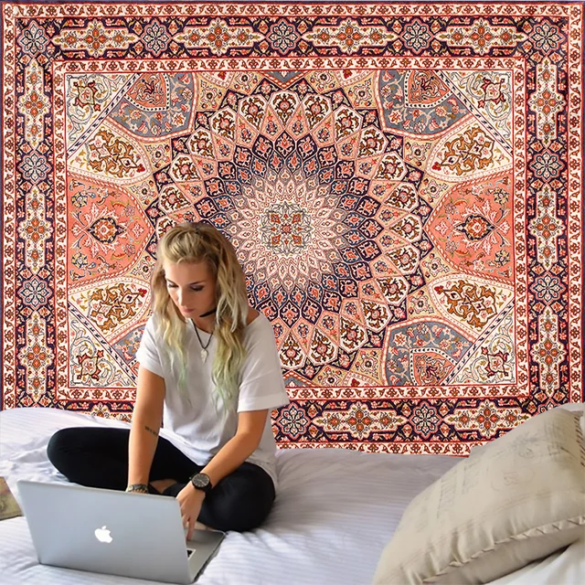 Indian Mandala Shawl Tapestry Wall Hanging