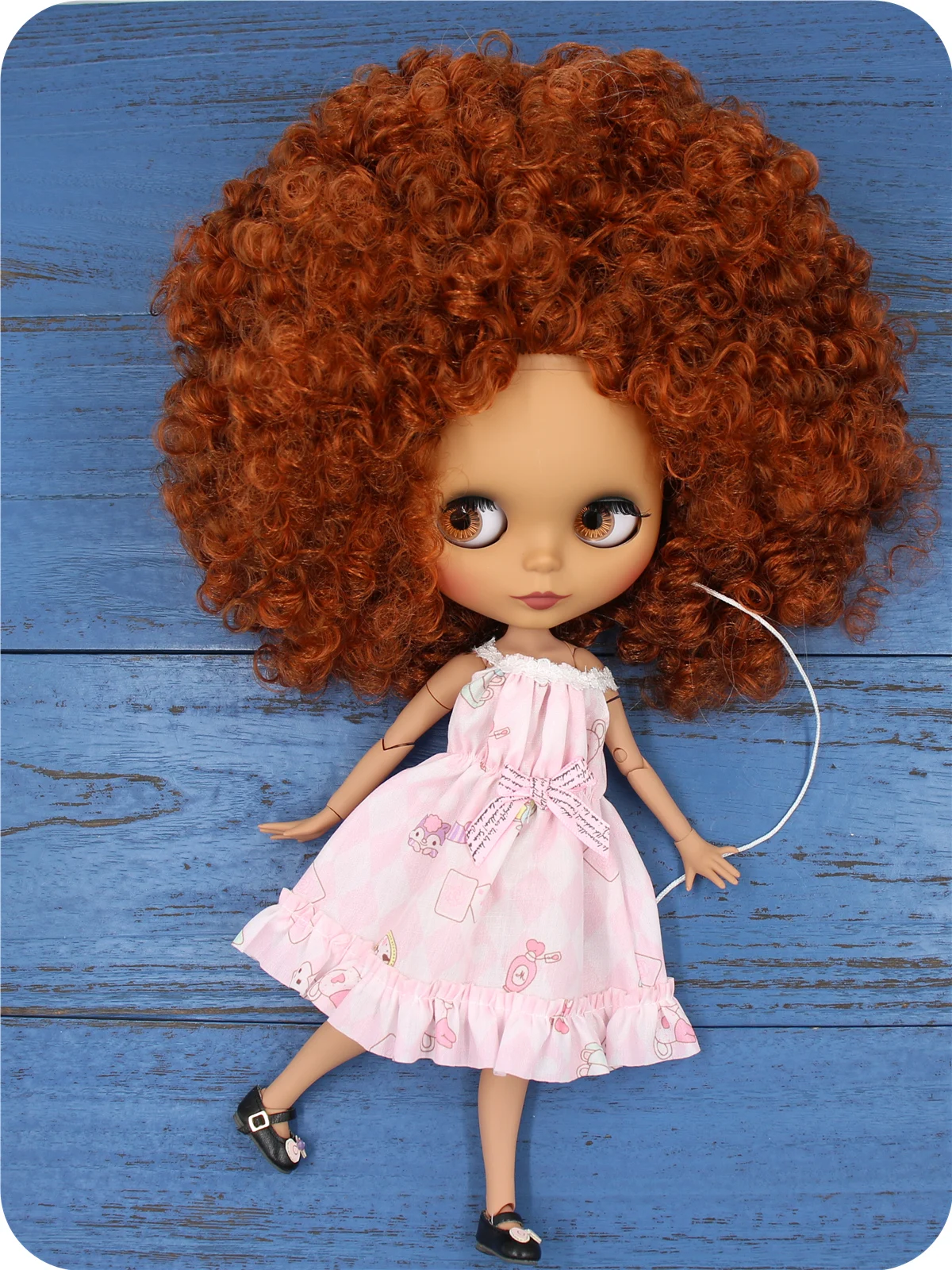 Neo Blythe Doll Airy Pink Bow Dress 1