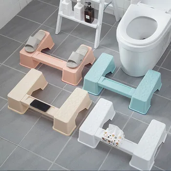 

Detachable household toilet stool Non-Slip Pad Bathroom Helper Assistant Foot seat Relieves Constipation Piles