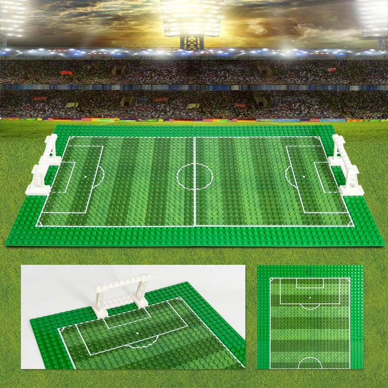 32*32 New Basketball/Football Court Blocks Plate Plastic Assembly Base Plates Toys for Kids Figures City Building | Игрушки и хобби