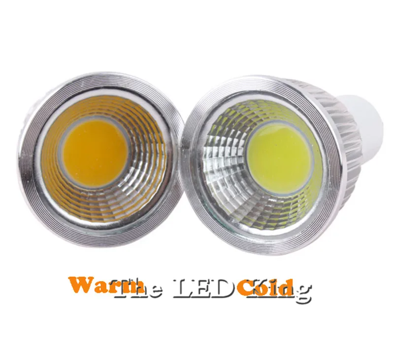 Новый высокомощный лампада СИД MR16 12V COB 9W 12W 15W Диммируемый Cob прожектор Теплый