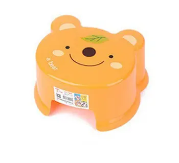 

Thick Plastic Stool Multi Purpose Slip Resistant Children Stool Creative Cartoon Stool for Bathroom Living Room