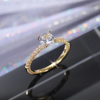 Round Zirconia Eternity Band – Women’s Wedding & Engagement Ring