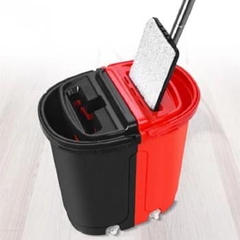 

Home Kitchen Free Hand Washing Self-Wringing Flat Mop Ultrafine Fiber Cleaning Cloth Wooden Floor