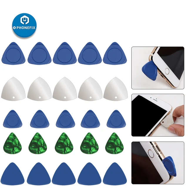 10 pcs /set Triangle Pry Opening Tool Plastic Guitar Picks Cell Phone Repair Tools Kit for iPhone iPad Tablet PC Hand Tools 1