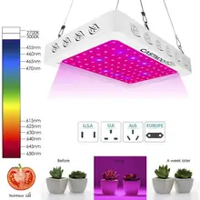 Растущие лампы светодиодный свет для выращивания 500 Вт 96 Светодиодный полный спектр растительного освещения Fitolampy для растений цветы выращивание рассады