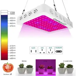 Растущие лампы светодиодный свет для выращивания 500 Вт 96 Светодиодный полный спектр растительного освещения Fitolampy для растений цветы
