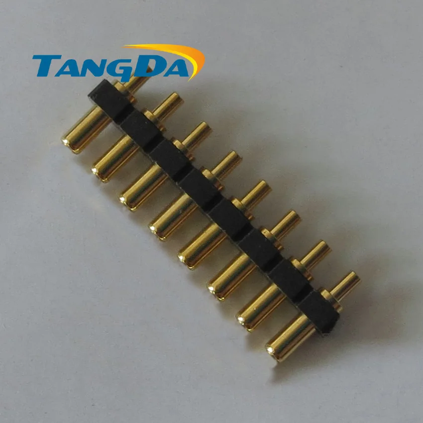 

8p 2*6mm pogo pin Connectors High current copper pillar CNC lathe parts probe Conductive Test pin No springs female 8pin