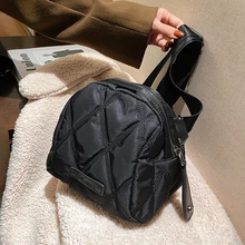 

Crossbody Bags for Women 2021 Winter Small Nylon Quilted Designers Luxury Handbag Trends Phone Shoulder Handbags and Purses