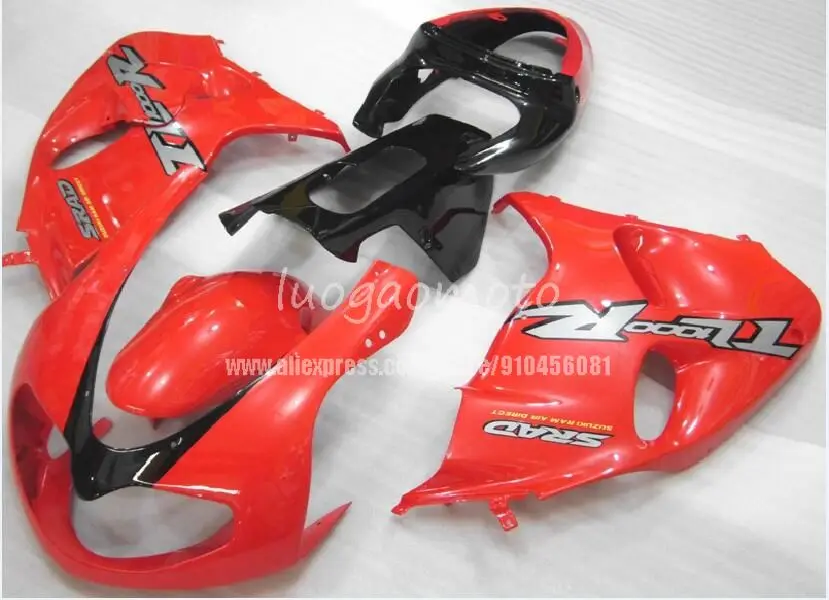 Красно-черный обтекатель из АБС-пластика для SUZUKI TL1000R 98 99 00 01 02 03 комплект