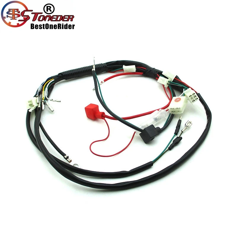 STONEDER жгут проводов для Demon X WPB DHZ M2R 50cc 70cc 90cc 110cc 125cc 140cc 150cc Электрический стартовый двигатель яма Байк