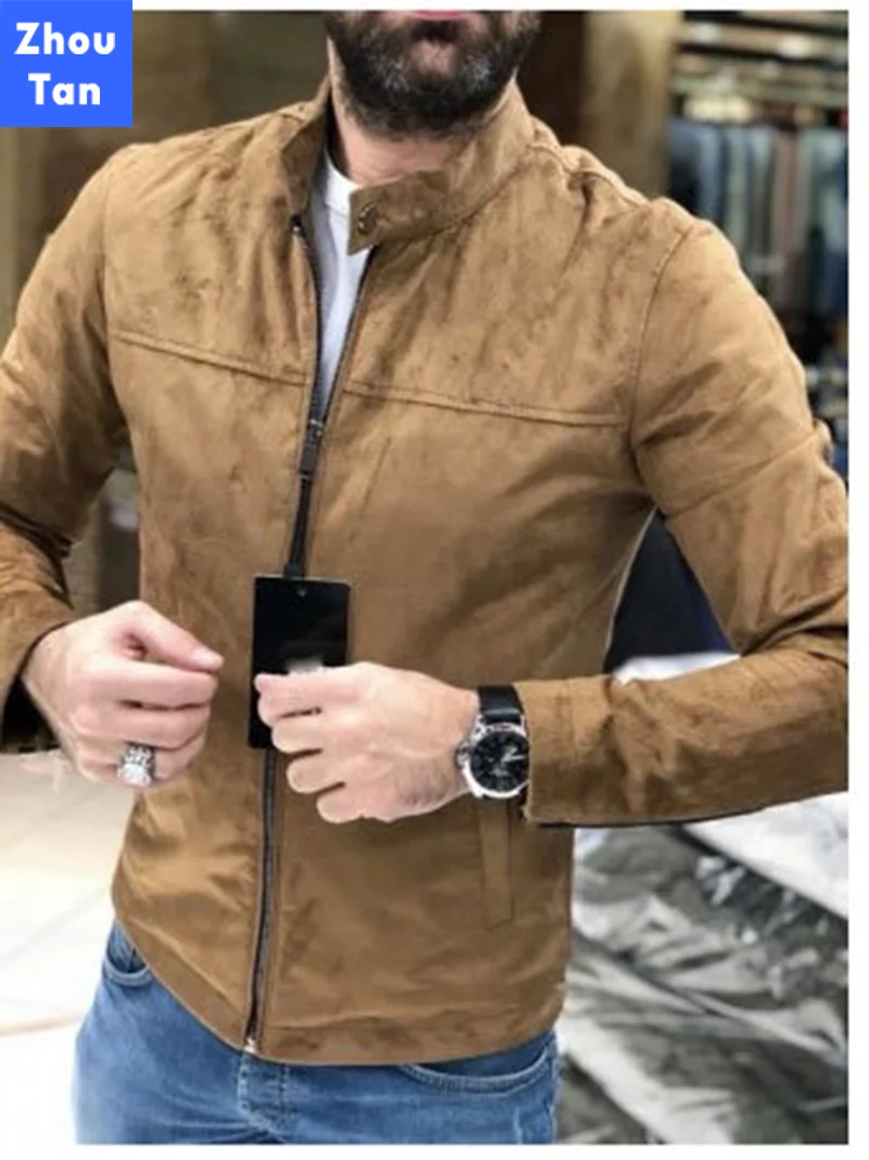

jacket for men Spring Autumn Winter long sleeve solid color zipper Brand Clothing Genuine casual Limited Fashion New 2020