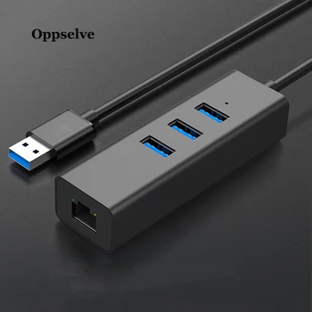 

Oppselve USB Gigabit Ethernet Adapter USB 3.0 2.0 to RJ45 HUB 3.0 Lan for Xiaomi Mi Box 3/S Android TV Set-top Network Card Rj45