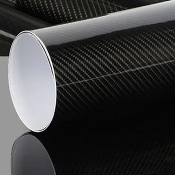 Пленка для автомобиля из ПВХ, черная, 60*152 см/50*200 см/20*152 см-40 ~ 900C, Виниловая наклейка, глянцевая, высокое качество
