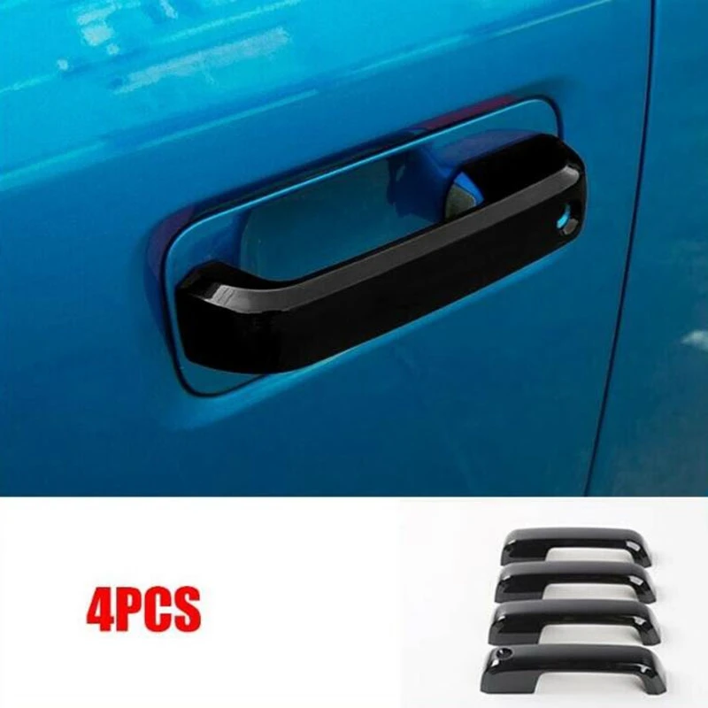 Черный 4 шт. дверные ручки крышки для Ford F-150 F-250 F-350