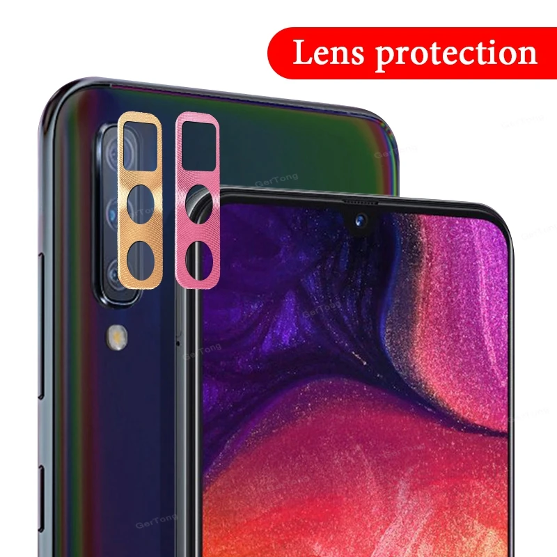 Защитная крышка для объектива камеры Samsung A50 A30 алюминиевый чехол с покрытием