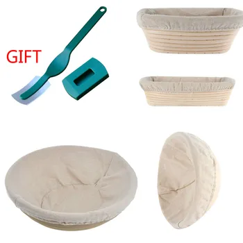 

Banneton Bread Fermentation Rattan Basket Proofing Country Bread Baguette Dough Baskets Storage Container Wicker Basket Supplies