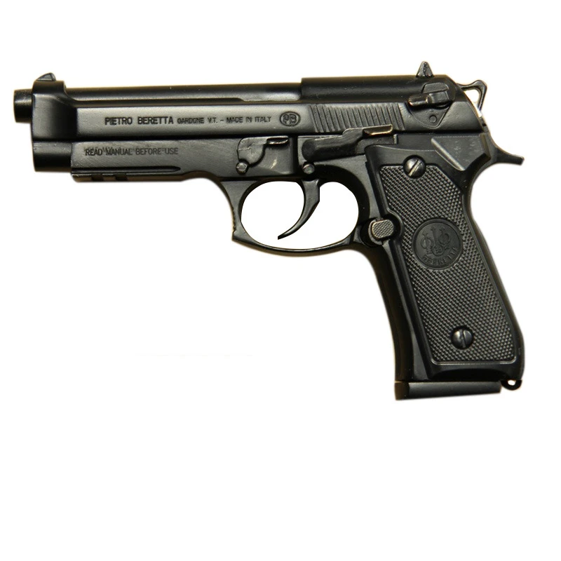1 2 05スケールイタリアベレッタm92f偽銃のおもちゃのピストル警察ガン金属小道具銃金属プレート金属壁板錫記号 30センチメートル 飾り額 看板 Aliexpress