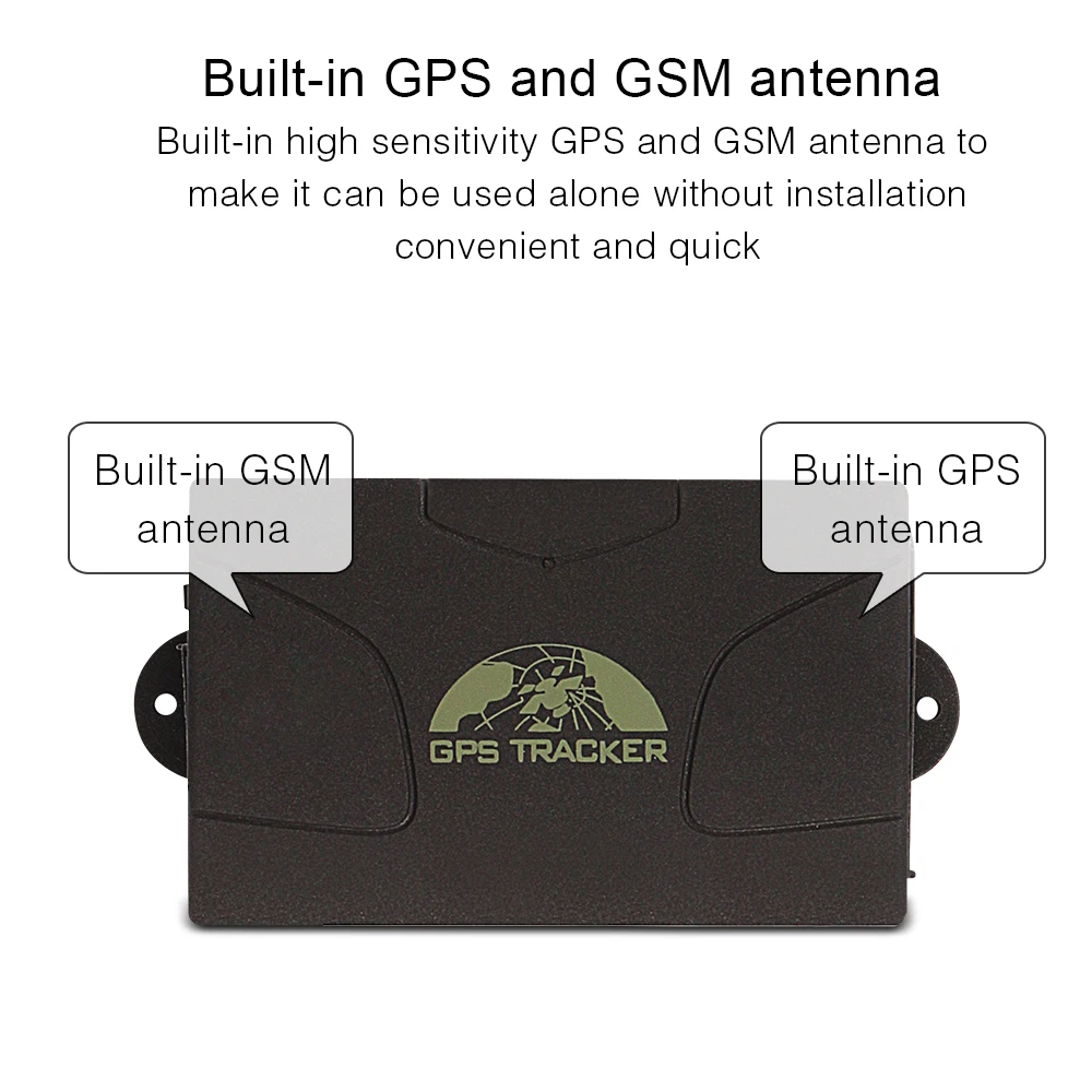 Цена Автомобильный font b gps b font трекер автомобильный font b gps b font GSM локатор отслеживание в реальном времени SOS сигнализация TK104 font b gps b font 104 6000 мАч батарея мощный магнит