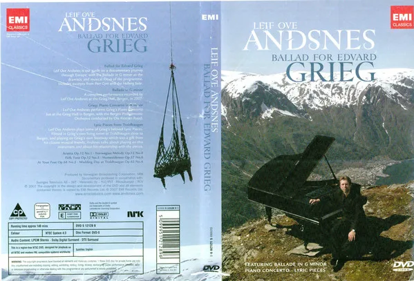 GRIEG EDVARD BALLADE FOR - Leif Ove Andsnes ( 1 DVD) | Электроника