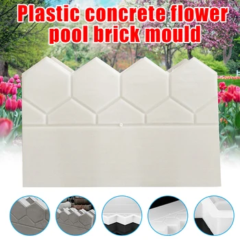 

Garden Fencing Concrete Stone Cement Brick Mold DIY Pave Making Lawn Pond Decor SDF-SHIP